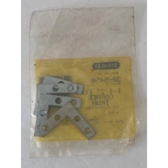 Stanley Corner Braces & Flat Corner Iron Set 3"/76mm Zinc-Plated Steel 12 Pieces - Picture 7 of 7